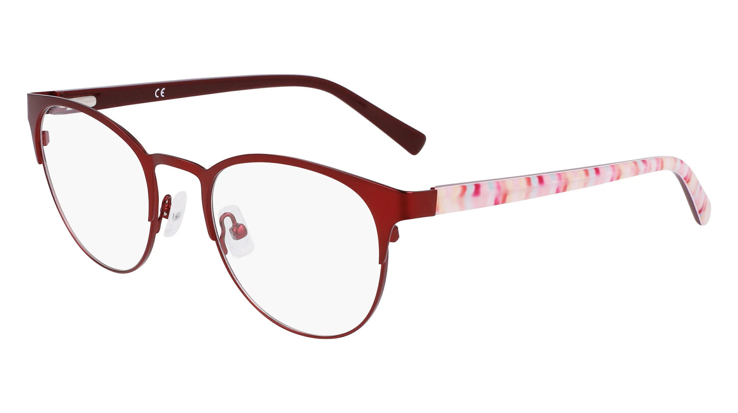 Marchon NYC M-4023 Eyeglasses Matte Red / Pink Mosaic