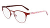 Marchon NYC M-4023 Eyeglasses | Size 49 / Matte Red / Pink Mosaic