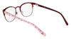 Marchon NYC M-4023 Eyeglasses | Size 49 / Matte Black / Lilac Mosaic