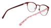 Marchon NYC M-4023 Eyeglasses | Size 49 / Matte Black / Lilac Mosaic