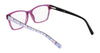 Marchon NYC 5023 Eyeglasses / Black/Blue Mosaic / Size 53