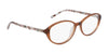 Marchon NYC 5025 N Eyeglasses | Size 55 / Crystal Brown/Brown Marble