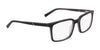 Marchon NYC 3029 Eyeglasses | Size 53 / Black/Matte Smoke Laminate