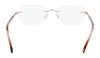 Pure AIRLOCK CHARMED Eyeglasses / Semi Matte Rose Gold / Size 52