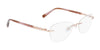 Pure AIRLOCK CHARMED Eyeglasses / Semi Matte Rose Gold / Size 52