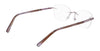 Pure AIRLOCK CHARMED Eyeglasses / Semi Matte Rose Gold / Size 52