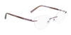 Pure AIRLOCK CHARMED Eyeglasses / Semi Matte Rose Gold / Size 52