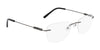 Pure AIRLOCK CROP Eyeglasses / Satin Gunmetal / Size 54