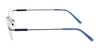 Pure AIRLOCK CROP Eyeglasses / Satin Gunmetal / Size 54
