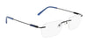 Pure AIRLOCK CROP Eyeglasses / Satin Gunmetal / Size 54