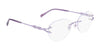 Pure AIRLOCK JADE Eyeglasses / Rose Gold / Size 54