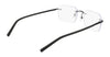 Pure AIRLOCK SLATE Eyeglasses / Satin Black / Size 54