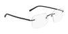 Pure AIRLOCK SLATE Eyeglasses / Satin Black / Size 54