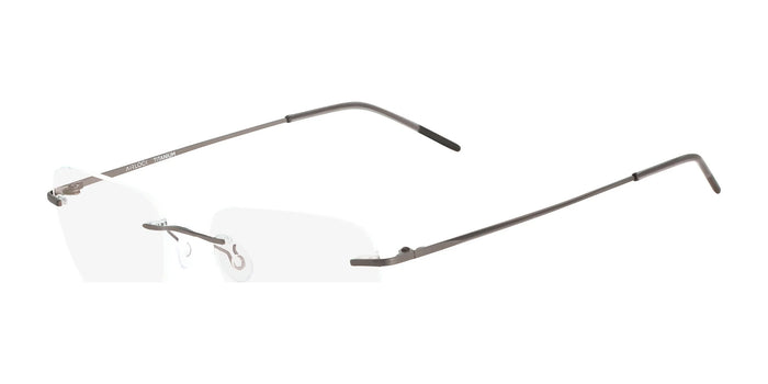 Pure AIRLOCK WISDOM Eyeglasses / Satin Silver / Size 49