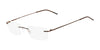 Pure AIRLOCK WISDOM Eyeglasses / Satin Brown / Size 51