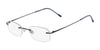 Pure AIRLOCK SEVEN-SIXTY Eyeglasses / Navy / Size 50