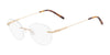 Pure AIRLOCK CALIBER Eyeglasses / Gold / Size 51