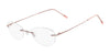 Pure AIRLOCK SEVEN-SIXTY Eyeglasses / Rose / Size 51