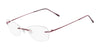 Pure AIRLOCK SEVEN-SIXTY Eyeglasses / Burgundy / Size 52