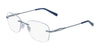 Pure AIRLOCK EMBRACE Eyeglasses / Silver Blue / Size 52