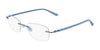 Pure AIRLOCK HARMONY Eyeglasses / Silver Blue / Size 52