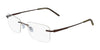 Pure AIRLOCK REFINE Eyeglasses / Brown / Size 54