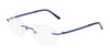 Pure AIRLOCK BRACE Eyeglasses / Navy / Size 53
