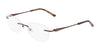 Pure AIRLOCK PATINA Eyeglasses / Brown / Size 50