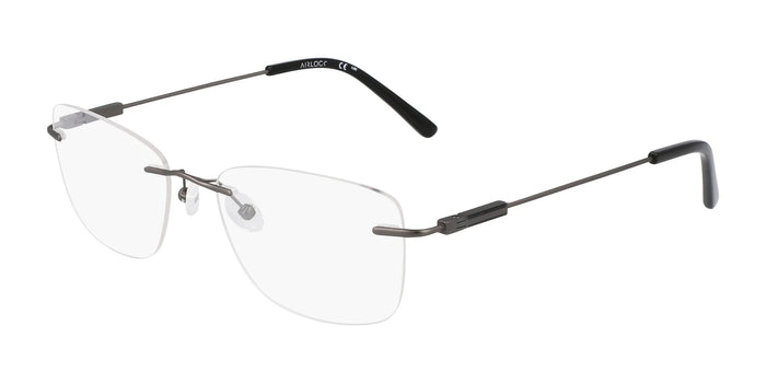 Pure AIRLOCK CROP Eyeglasses / Satin Gunmetal / Size 54
