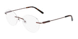 Pure AIRLOCK CROP Eyeglasses Satin Brown