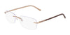 Pure AIRLOCK SLATE Eyeglasses / Satin Taupe / Size 56