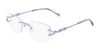 Pure AIRLOCK JADE Eyeglasses / Light Blue / Size 52