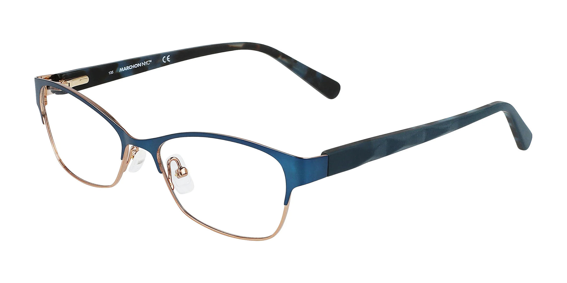 Marchon NYC SURREY Eyeglasses Navy-Rose