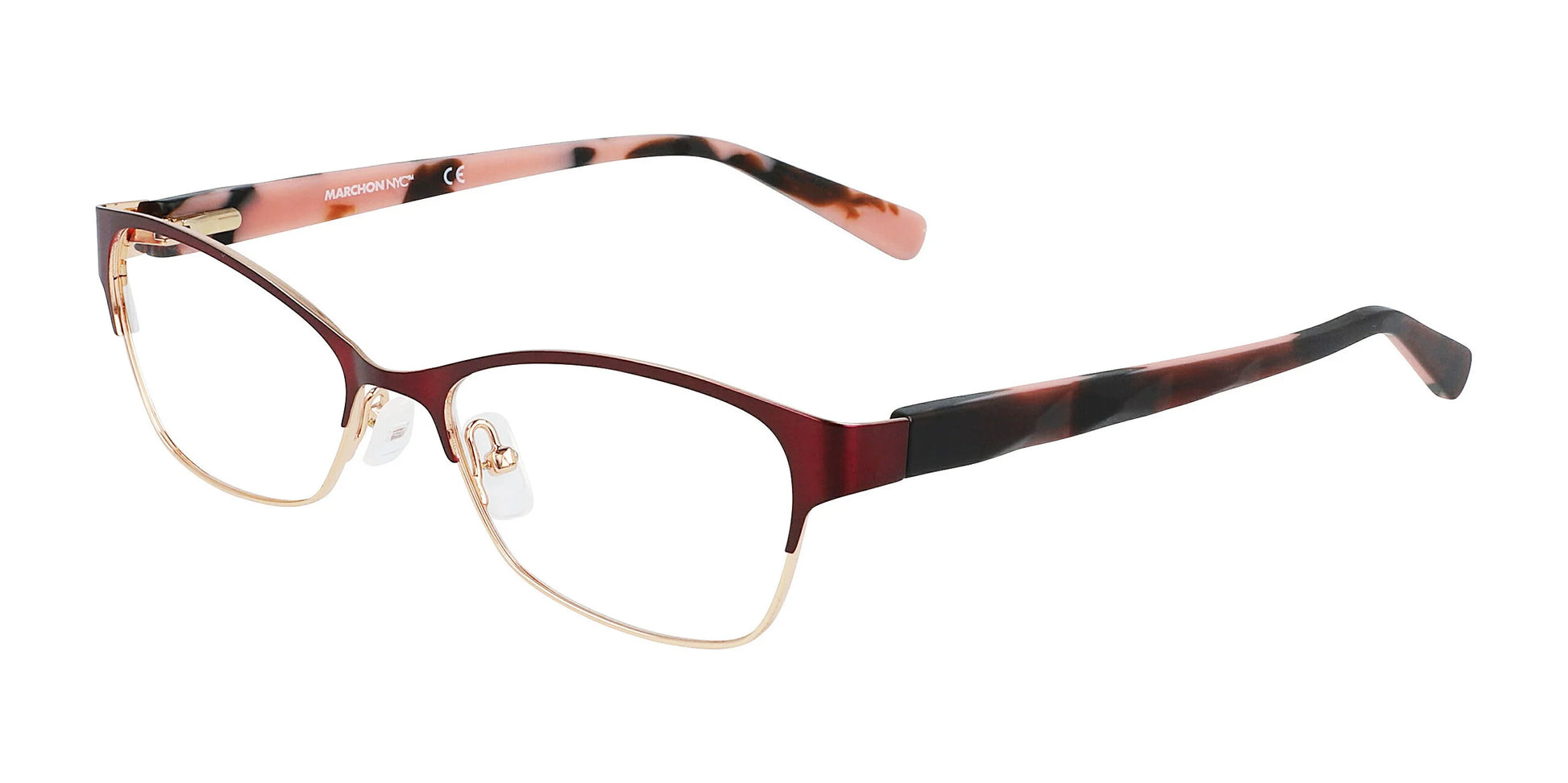 Marchon NYC SURREY Eyeglasses Plum-Rose