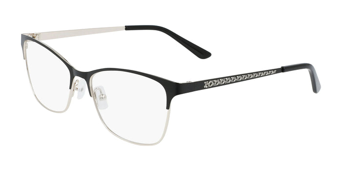 Marchon NYC 4009 Eyeglasses | Size 53 / Matte Black / Gold