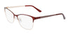 Marchon NYC 4009 Eyeglasses | Size 53 / Matte Bordeaux/Rose Gold