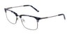 Marchon NYC 2028 Eyeglasses | Size 54 / Navy Tortoise/Matte Gun