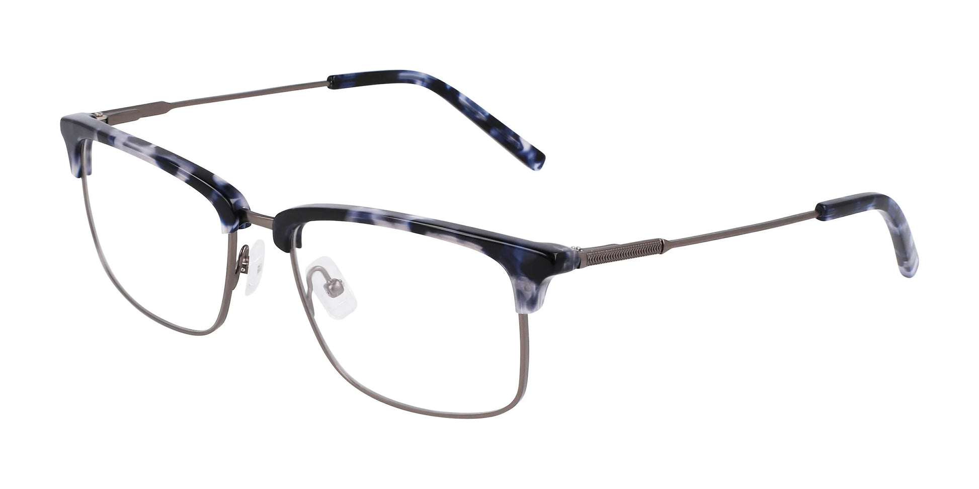 Marchon NYC 2028 Eyeglasses Navy Tortoise / Matte Gun