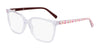 Marchon NYC 5022 Eyeglasses | Size 53 / Crystal/Pink Mosiac