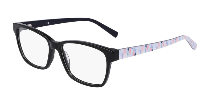 Marchon NYC 5023 Eyeglasses / Black / Blue Mosaic / Size 53