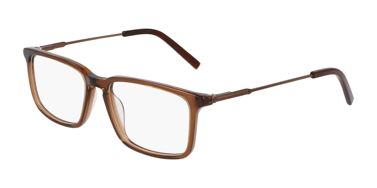 Marchon NYC 3018 Eyeglasses Shiny Brown Crystal