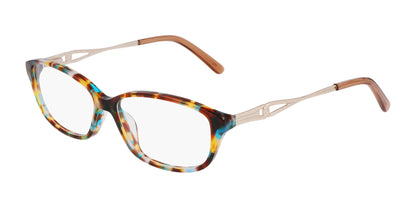 Marchon NYC 5027 Eyeglasses Shiny Blue Tortoise