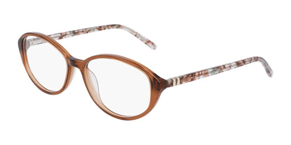 Marchon NYC 5025 N Eyeglasses Crystal Brown / Brown Marble