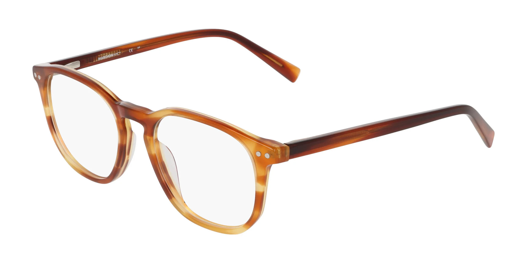 Marchon NYC 8513 Eyeglasses Whiskey Horn