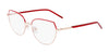 Marchon NYC 4030 Eyeglasses | Size 54 / Rose Gold/Red