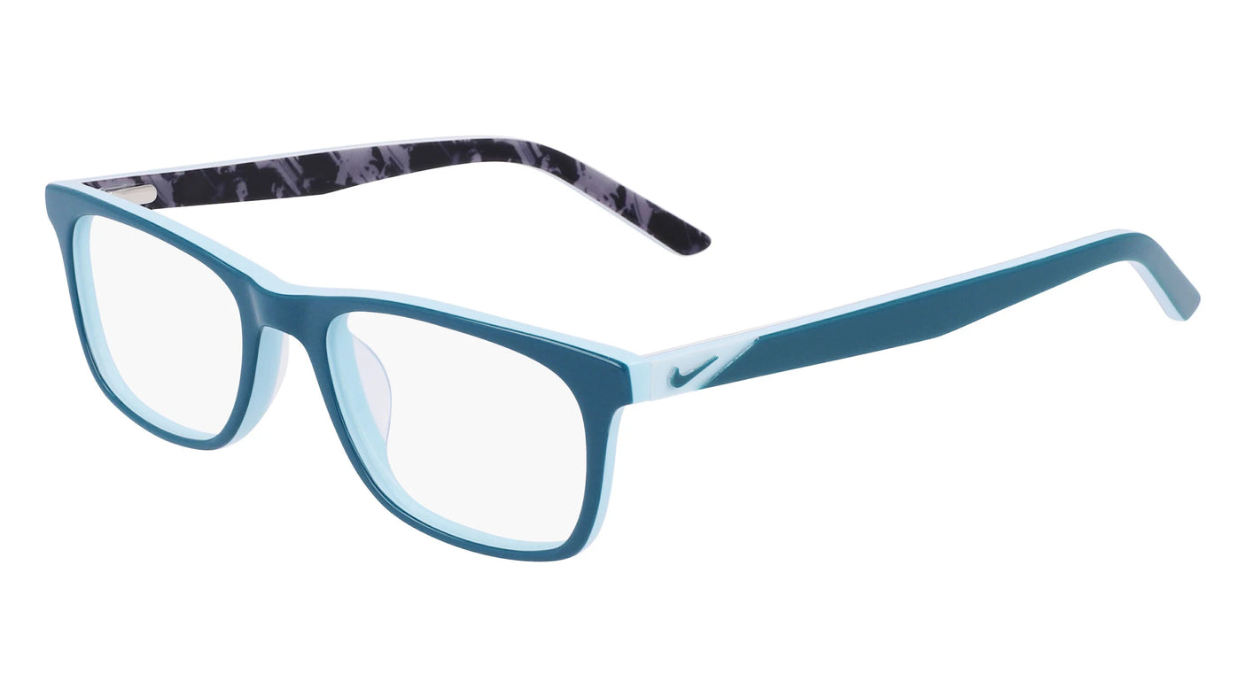 Nike 5547 Eyeglasses Dark Teal Green / Worn Blue