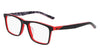 Nike 5548 Eyeglasses | Size 46 / Black / University Red