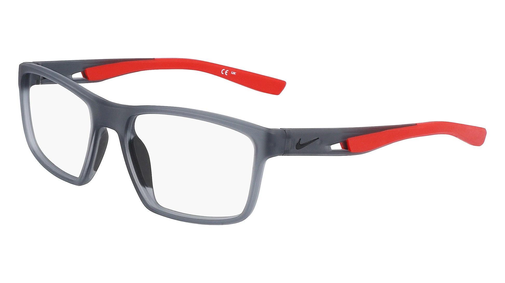 Nike 7015 Eyeglasses Matte Dark Grey / University Red