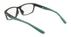 Nike 7017LB Eyeglasses | Size 57 / Matte Black/Atomic Teal