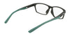 Nike 7017LB Eyeglasses | Size 57 / Matte Black/Atomic Teal